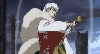 putting his sword away