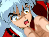 Inu Yasha looks at a body