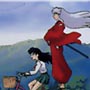 InuYasha and Kagome on the Bike