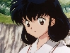 Kagome dressed as a miko