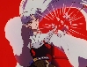 Kagome's arrow hits Sesshomaru's armor