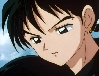 Miroku hugs the princess