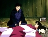 Miroku looks after Sango