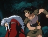 Kouga thumps Inu Yasha