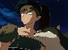 Kouga with a wolf