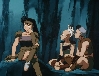 Kouga, Hakaku and Ginta