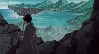 Miroku overlooking the island