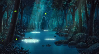 firefly waterfall